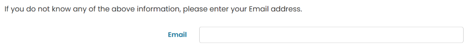 Forgot Password form Option C with Email field