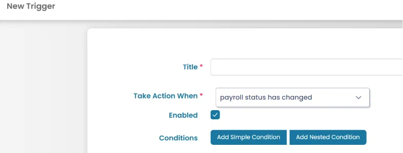 Add conditions to Triggers & Automations based on the status